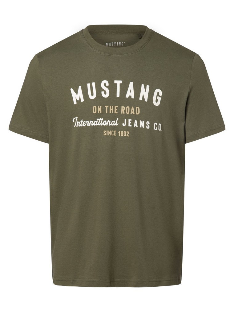 Mustang - T-shirt męski  Style Alex C, zielony