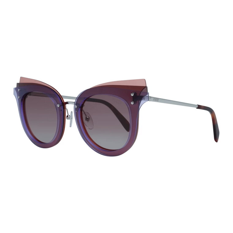 Fioletowe Okulary Przeciwsłoneczne dla Kobiet w stylu Cat Eye Emilio Pucci