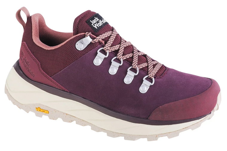 Jack Wolfskin Terraventure Urban Low W 4055391-2829, Damskie, Bordowe, buty sneakers, skóra zamszowa, rozmiar: 38