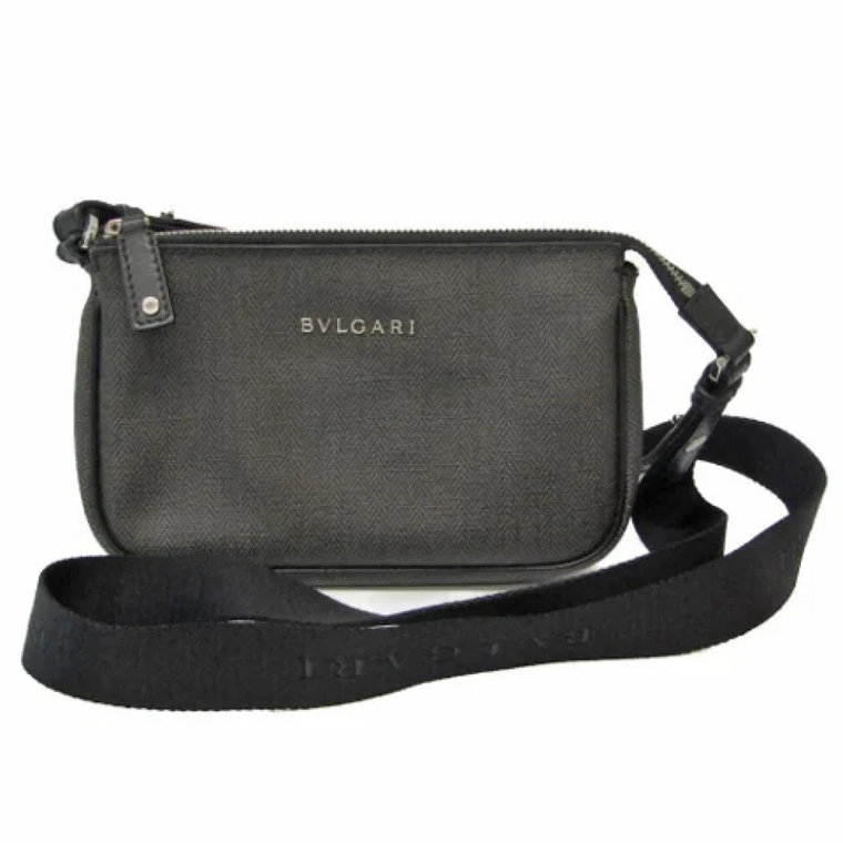 Pre-owned Canvas shoulder-bags Bvlgari Vintage