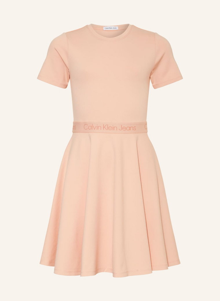 Calvin Klein Sukienka Z Dżerseju rosa