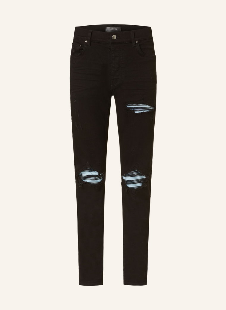 Amiri Jeansy W Stylu Destroyed mx1 Extra Slim Fit blau