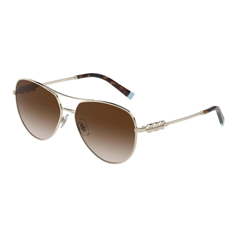 Pale Gold/Brown Shaded Sunglasses Tiffany