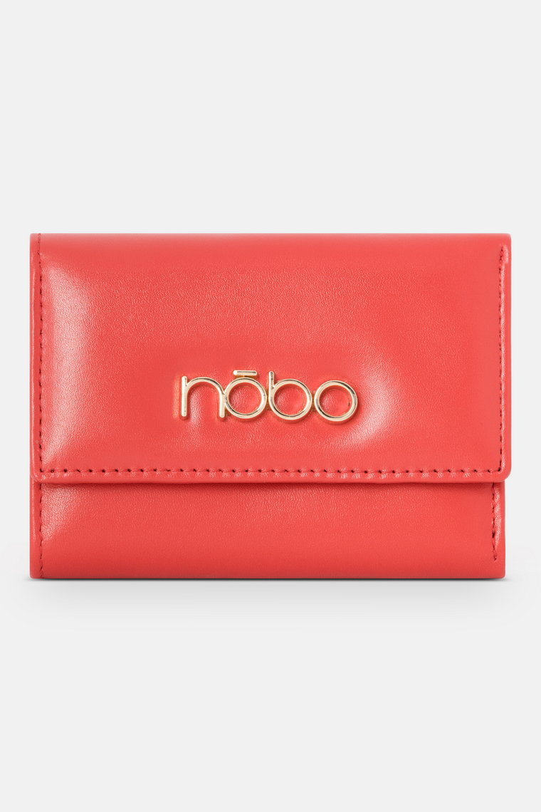 Mały portfel z klapką Nobo nappa czerwony