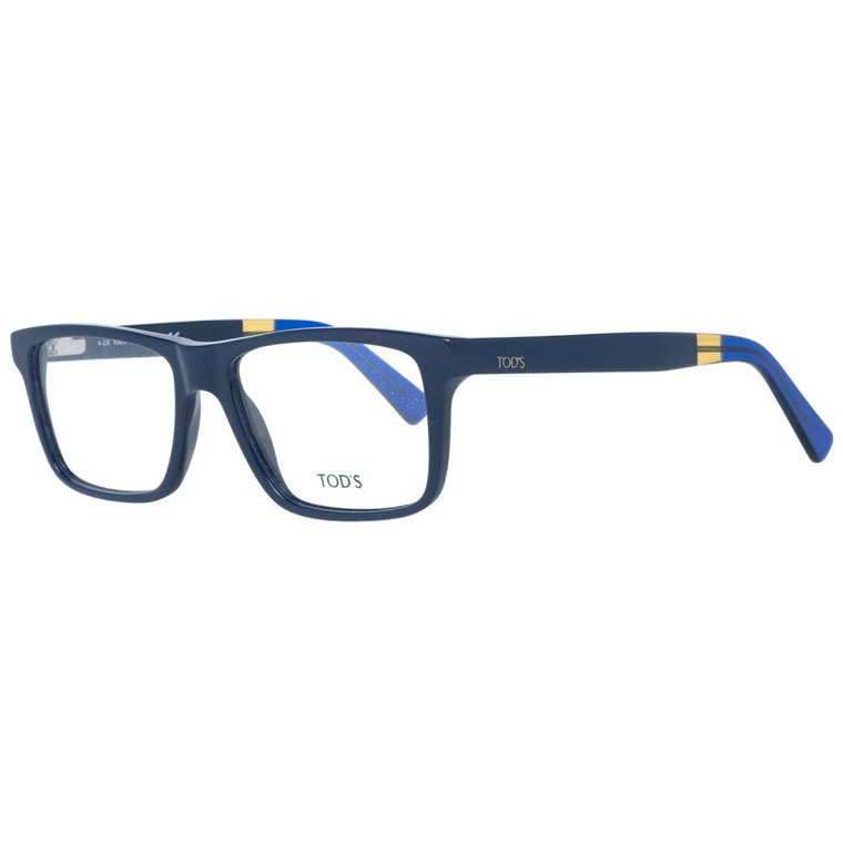Niebieskie Męskie Okulary Optyczne w Kształcie Prostokąta Tod's