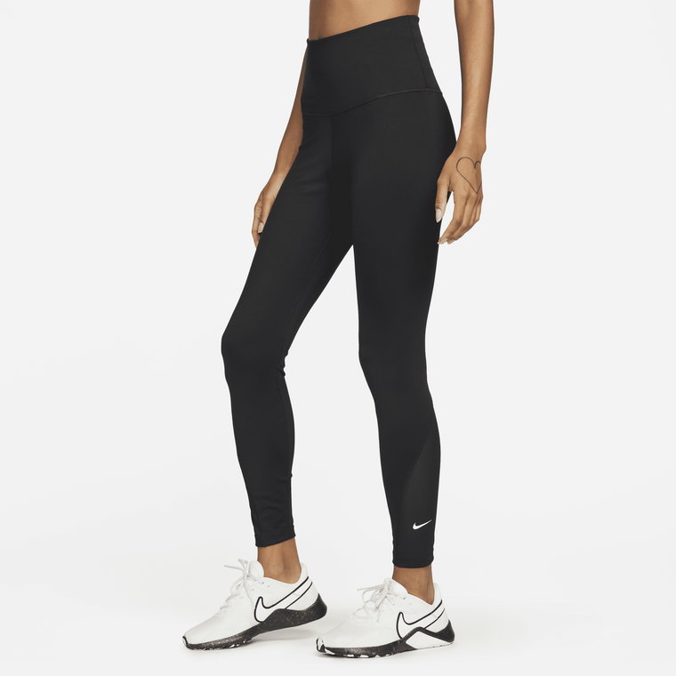 Damskie legginsy 7/8 z wysokim stanem Nike One - Czerń