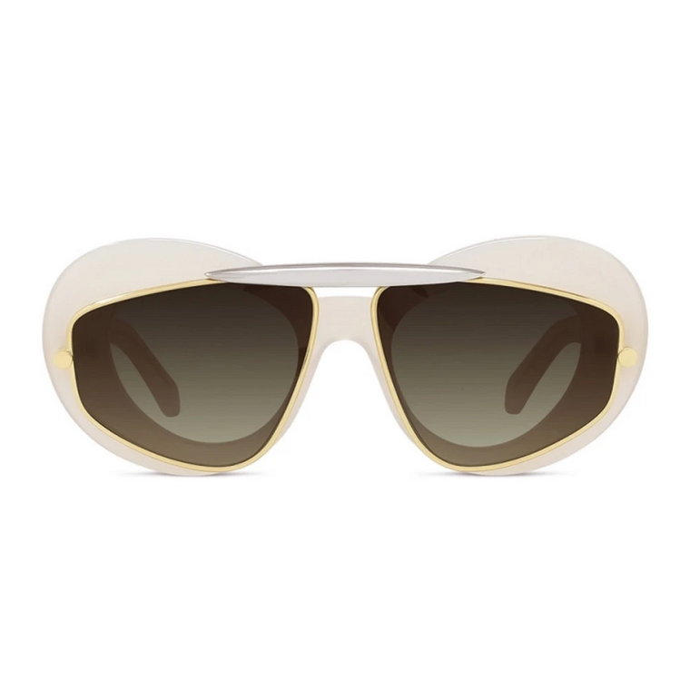 Okulary przeciwsłoneczne Double Frame z brązowymi soczewkami gradientowymi Loewe