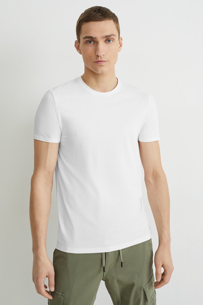 C&A T-shirt-Flex, Biały, Rozmiar: M
