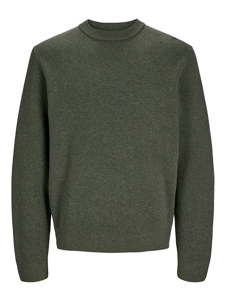 Jack & Jones Sweter "Milano" w kolorze ciemnozielonym