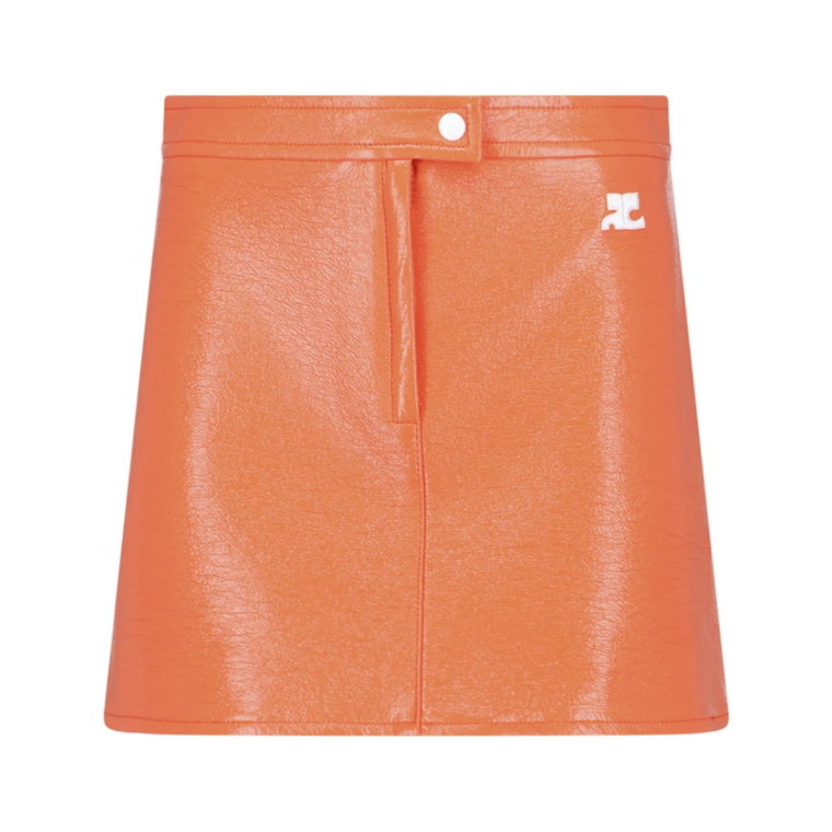 Pomarańczowe Spódnice - Nazwa Stylu/Modelu Courrèges