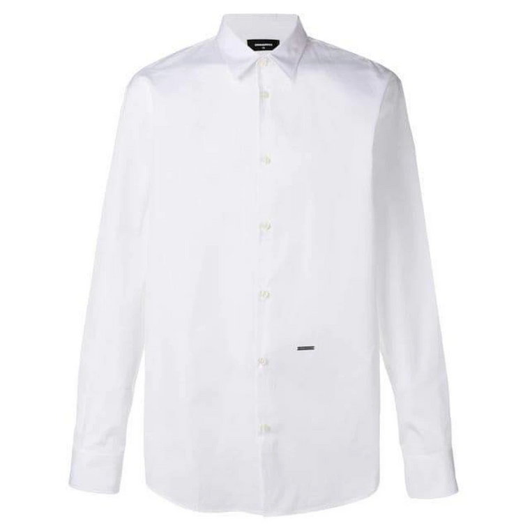 Luźna, Oversize Biała Koszula Polo Dsquared2