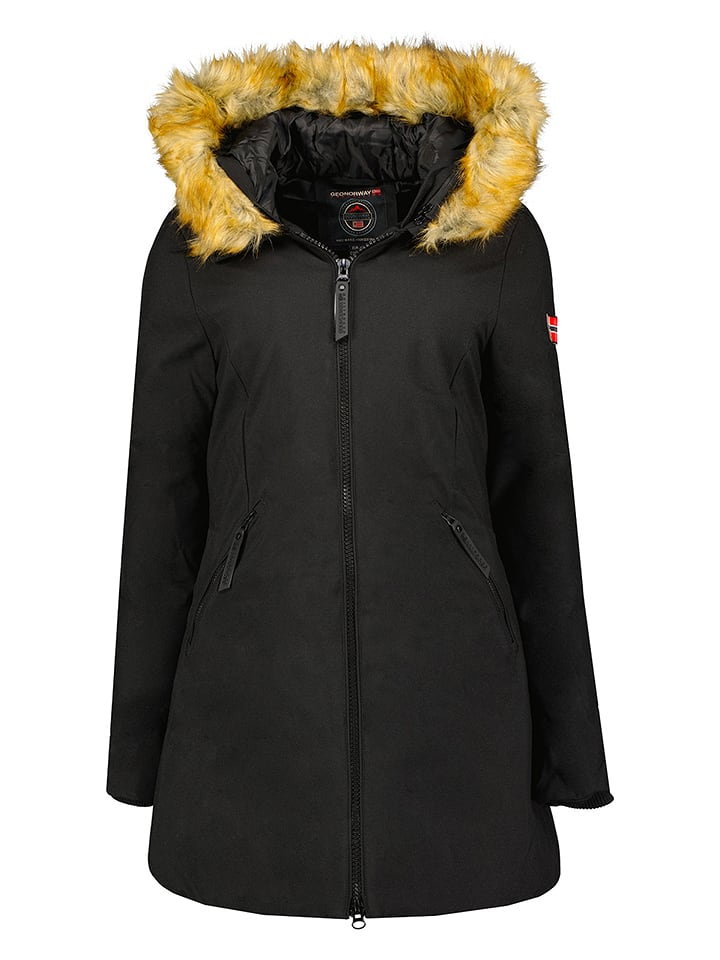 Geographical Norway Parka "Adelaide" w kolorze czarnym