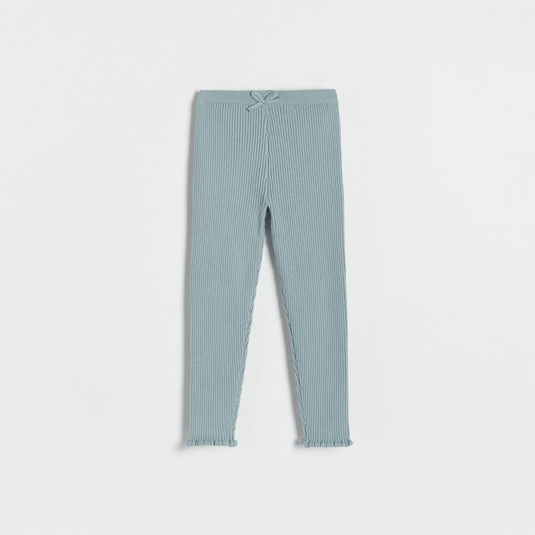 Reserved - Spodnie z wiskozą - jasnozielony