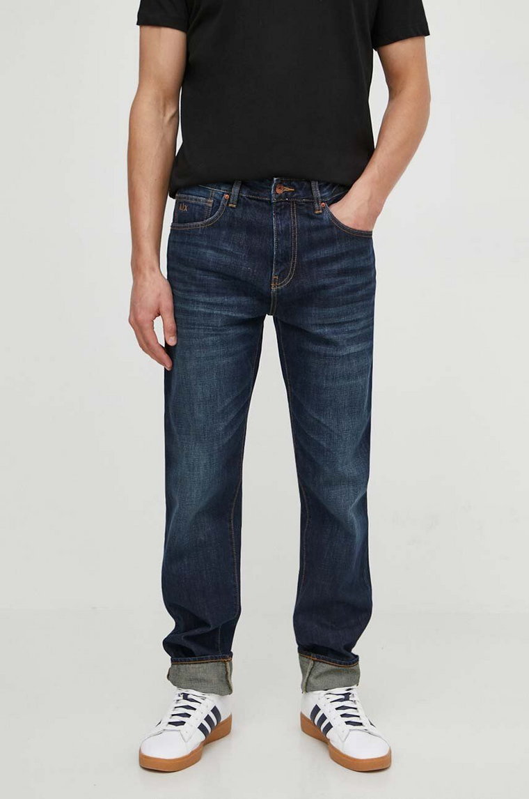 Armani Exchange jeansy męskie kolor granatowy 3DZJ13 Z1UYZ