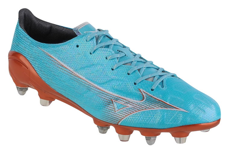 Mizuno Alpha Japan Mix P1GC236025, Męskie, Niebieskie, buty piłkarskie - korki, skóra syntetyczna, rozmiar: 40