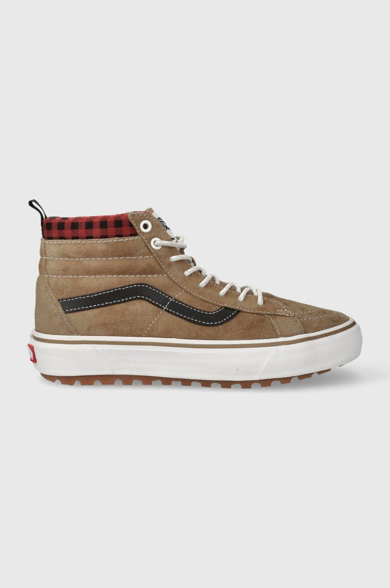 Vans trampki VN0A5HZ UA SK8-HI MTE-1 PLAID kolor brązowy