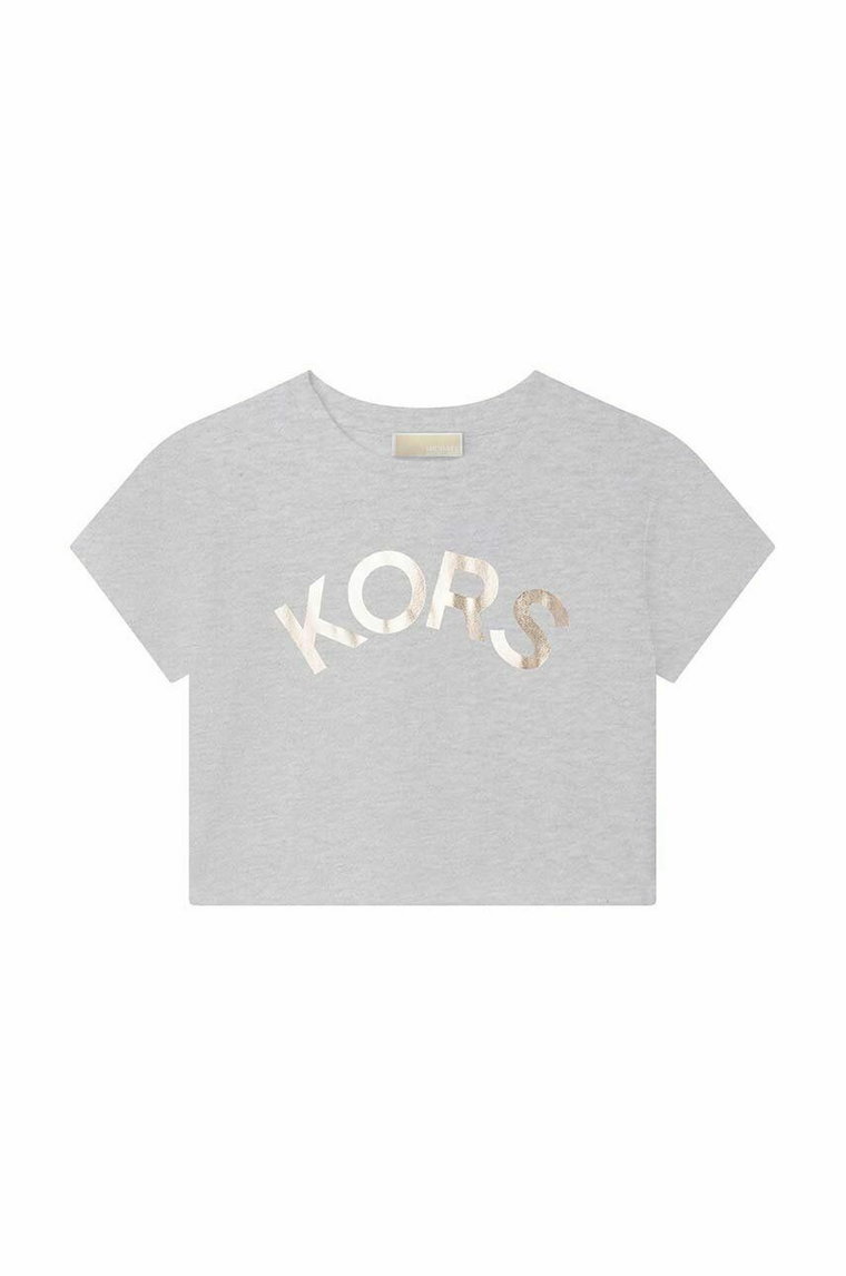 Michael Kors t-shirt bawełniany dziecięcy kolor szary