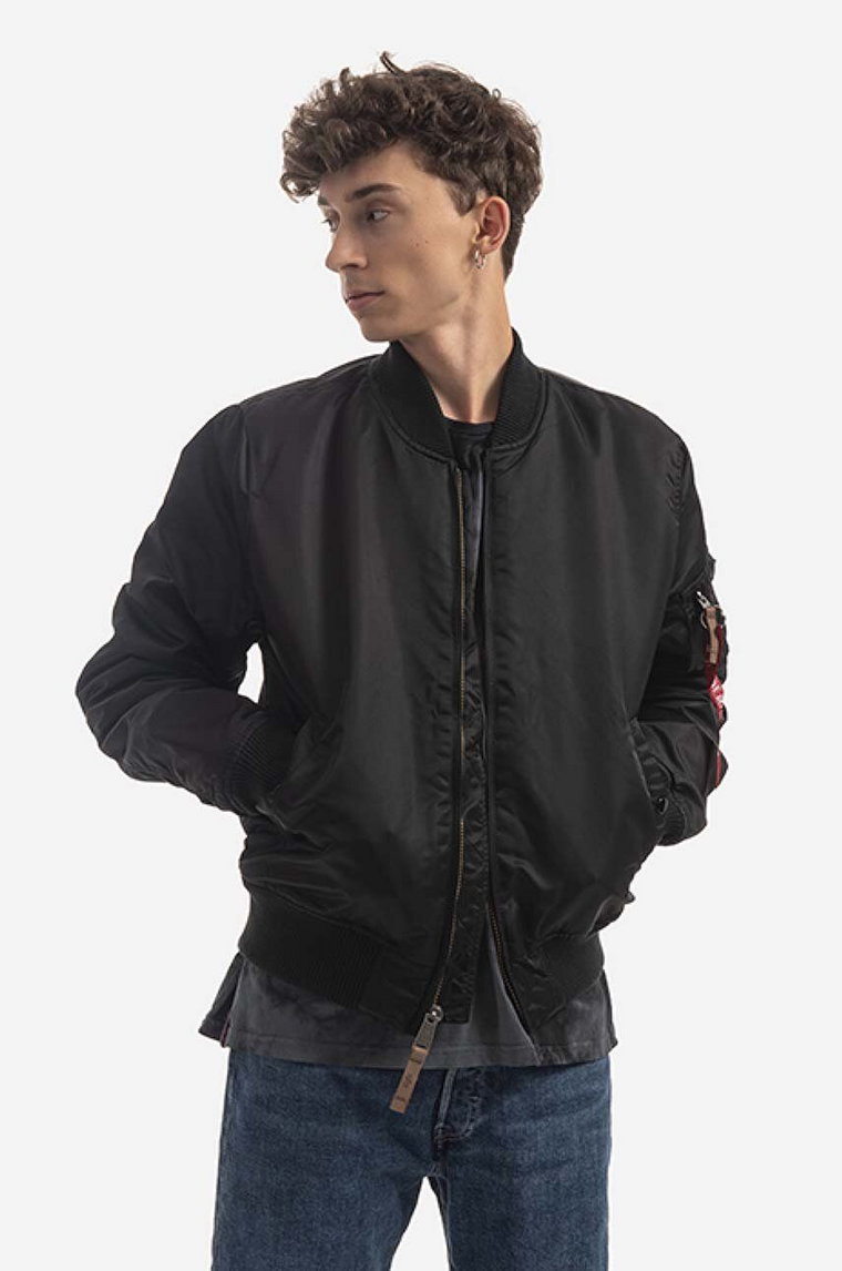 Alpha Industries kurtka bomber MA-1 VF 59 męski kolor czarny przejściowa 191118.03