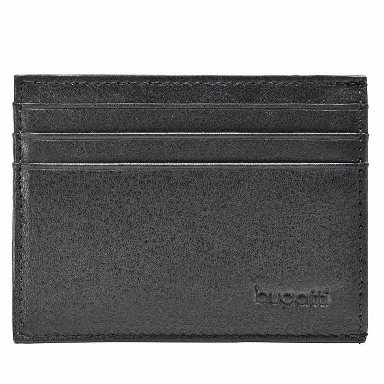 bugatti Sempre Credit Card Case Leather 10 cm schwarz