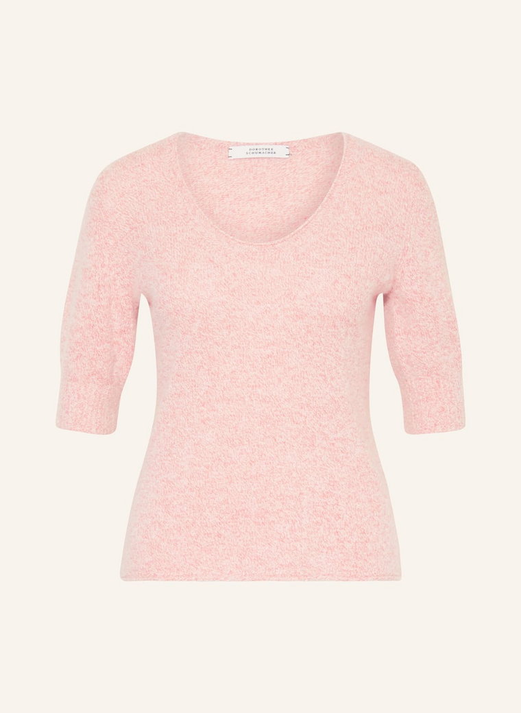Dorothee Schumacher Dzianinowa Koszulka Luxury Delight Pullover Z Dodatkiem Kaszmiru pink