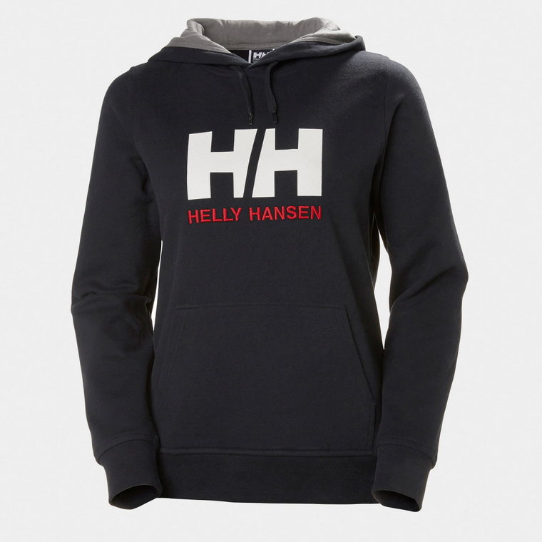 Damska bluza dresowa nierozpinana z kapturem HELLY HANSEN HH LOGO HOODIE - granatowa