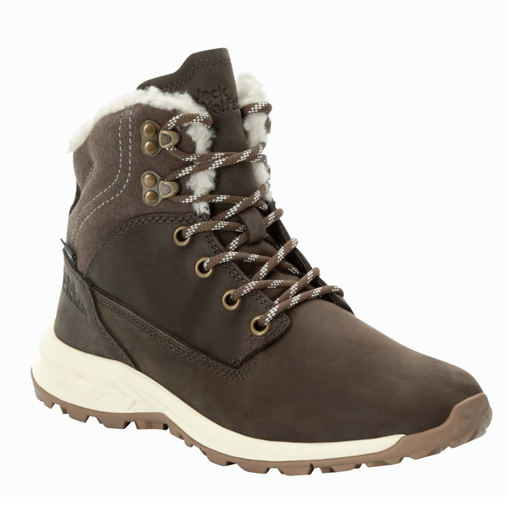 Damskie buty zimowe Jack Wolfskin QUEENSTOWN CITY TEXAPORE MID W cold coffee - 38