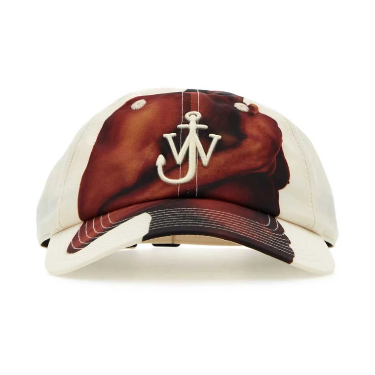 Kremowa czapka baseballowa z nylonu JW Anderson