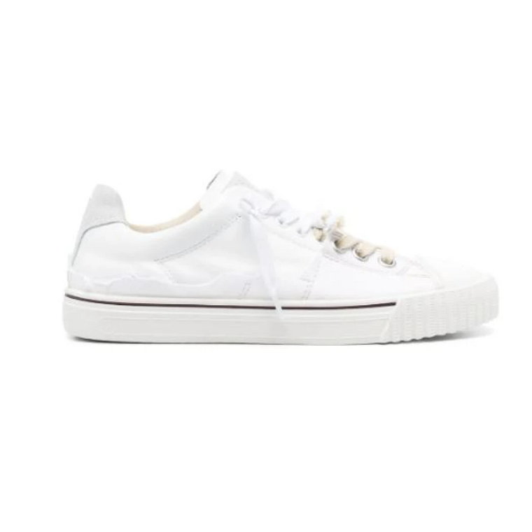 Distressed White Evolution Sneakers Maison Margiela