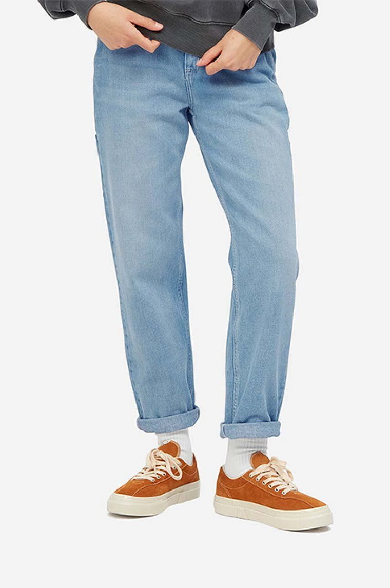 Carhartt WIP jeansy Pierce damskie I025268.BLUE.LIGHT