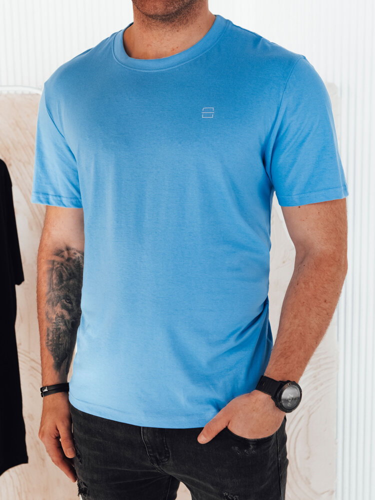 Koszulka męska z nadrukiem jasnoniebieska Dstreet RX5469