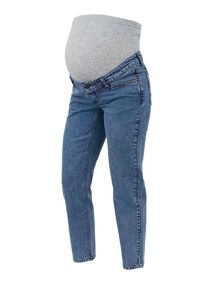 Mama licious Ciążowe dżinsy "Town" - Regular fit - w kolorze niebieskim