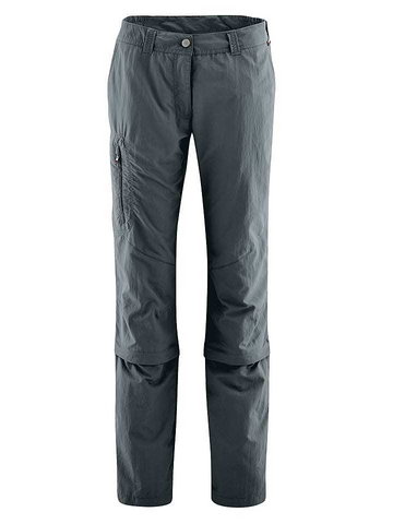 Maier Sports Funkcyjne spodnie Zipp-off w kolorze szarym