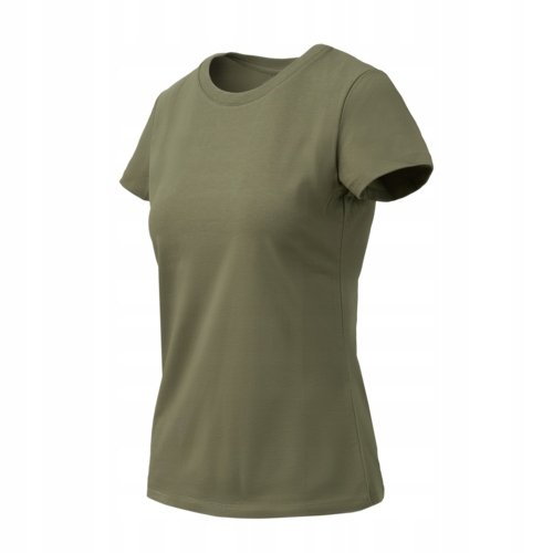 DAMSKA KOSZULKA BAWEŁNIANA T-SHIRT SLIM BAWEŁNA ORGANICZNA OLIVE GREEN XL