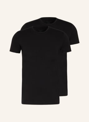 Falke T-Shirt Daily Comfort, 2 Szt. schwarz