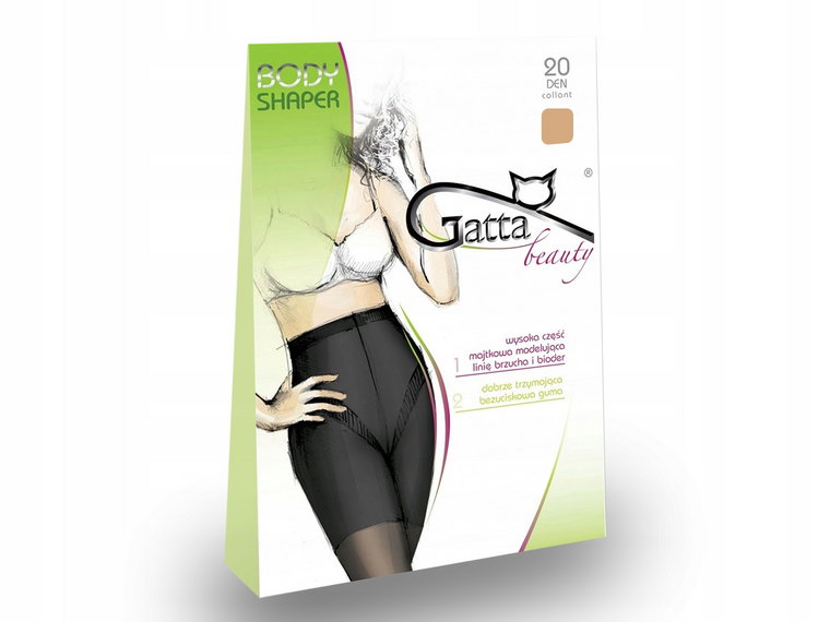 Gatta rajstopy modelujące Body Shaper visone, 5-XL