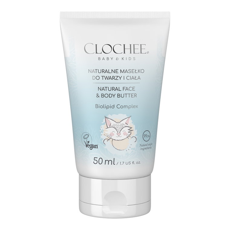 Clochee Baby naturalne Masełko do twarzy i ciała Krem na dzień 50 ml