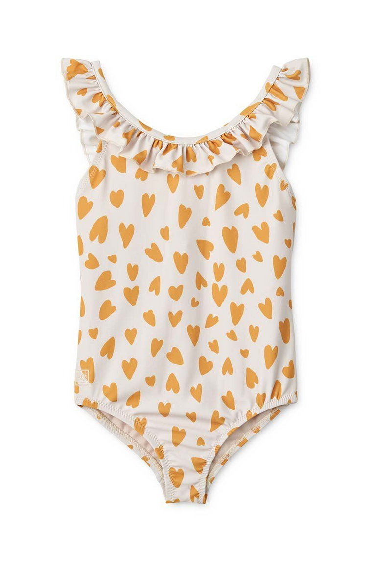 Liewood jednoczęściowy strój kąpielowy dziecięcy Kallie Printed Swimsuit kolor żółty