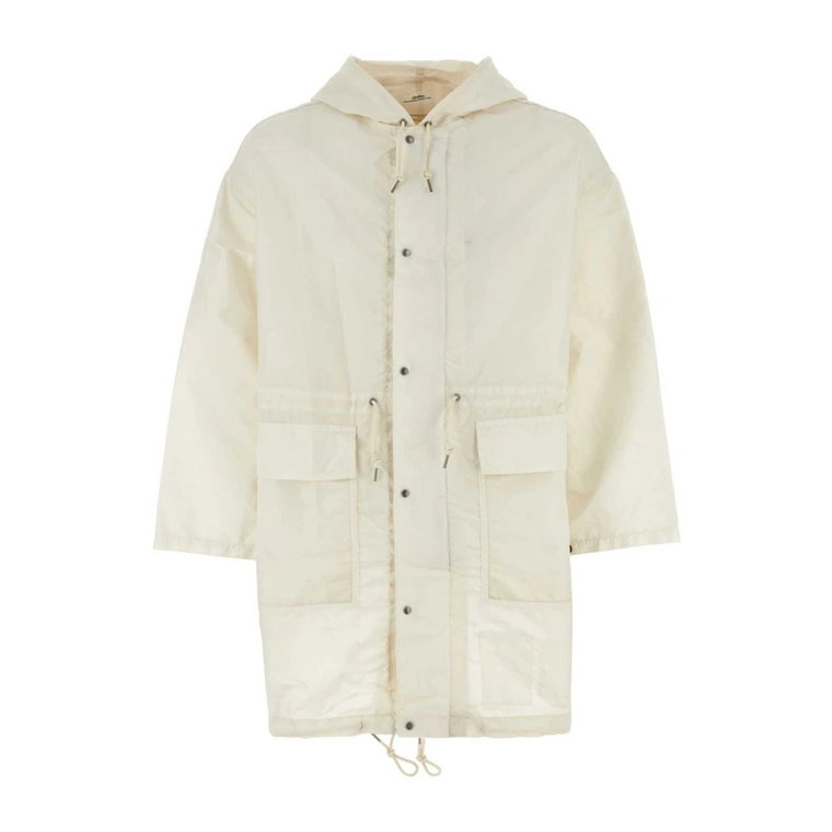 Stylowa Ivory Nylon Jura Parka visvim