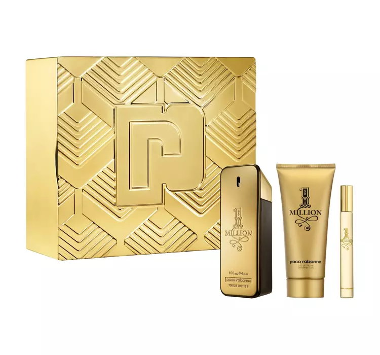 PACO RABANNE 1 MILLION ZESTAW WODA TOALETOWA SPRAY 100ML + 10 ML + ŻEL POD PRYSZNIC 100ML