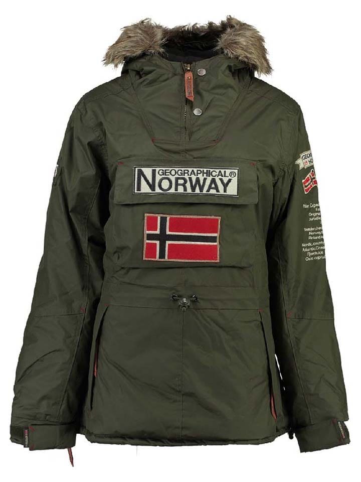 Geographical Norway Kurtka zimowa "Boomera" w kolorze khaki