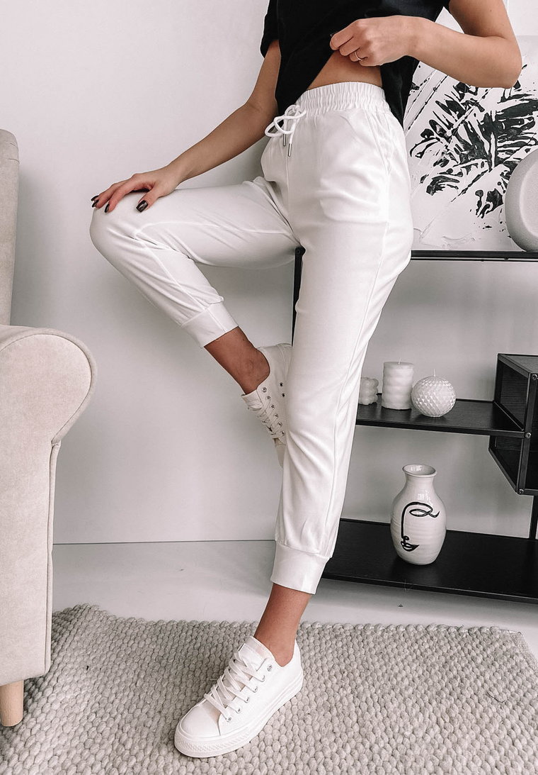 Spodnie dresowe Harper białe M/L