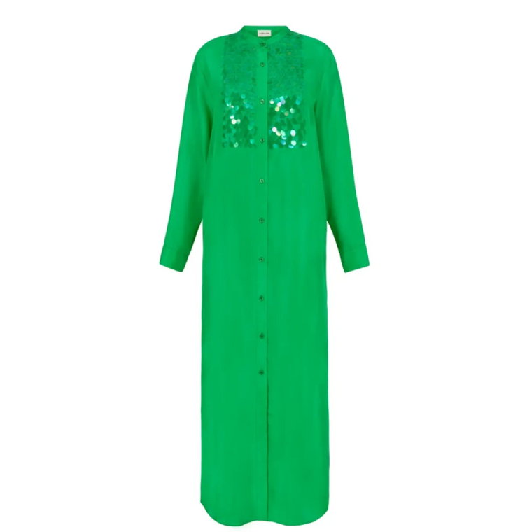 Zielona Sukienka Abito P.a.r.o.s.h.