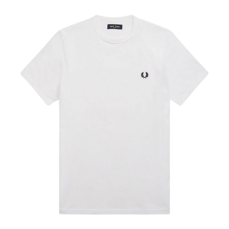 Koszulka z Logo z Bawełny Jersey Regular Fit Fred Perry