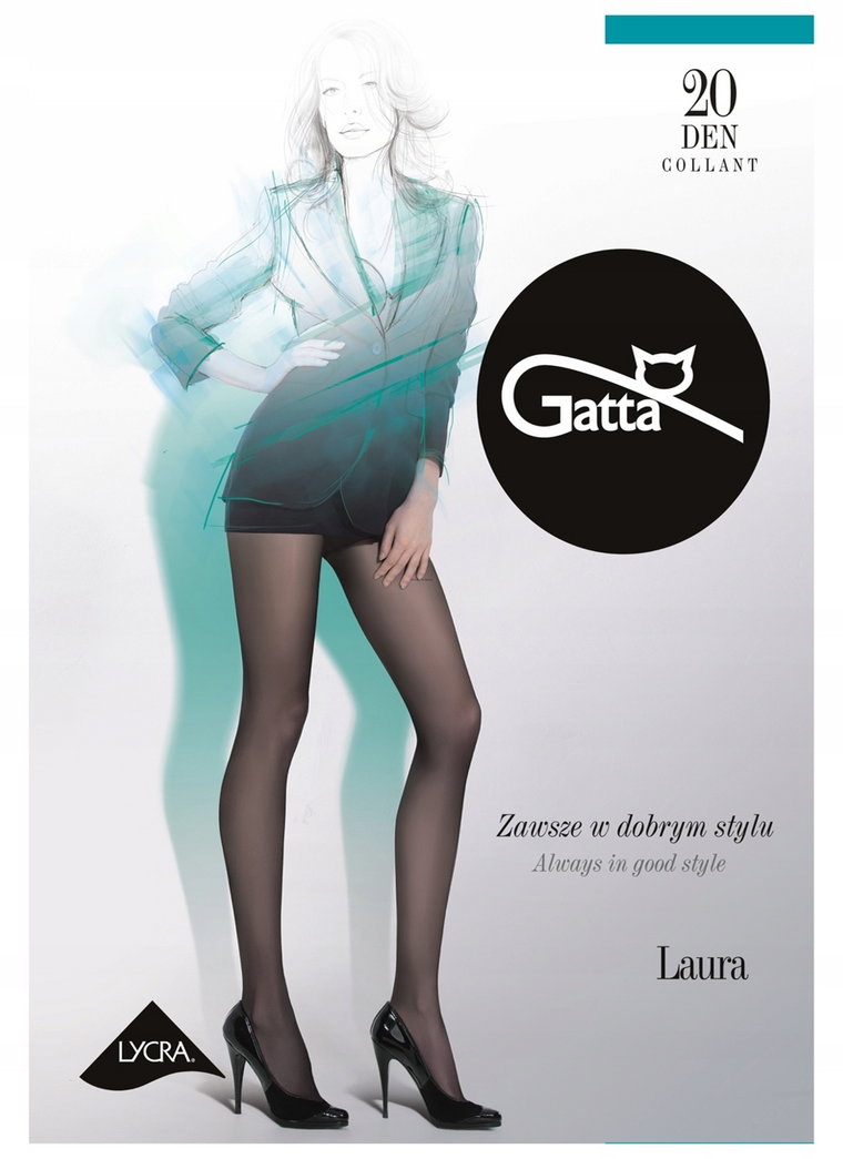 Gatta Laura 20 den rajstopy lycra,16 kolorów,roz.3