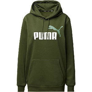 Zielona bluza puma z kapturem - Damskie - Kolor: Zielone - Rozmiar: M