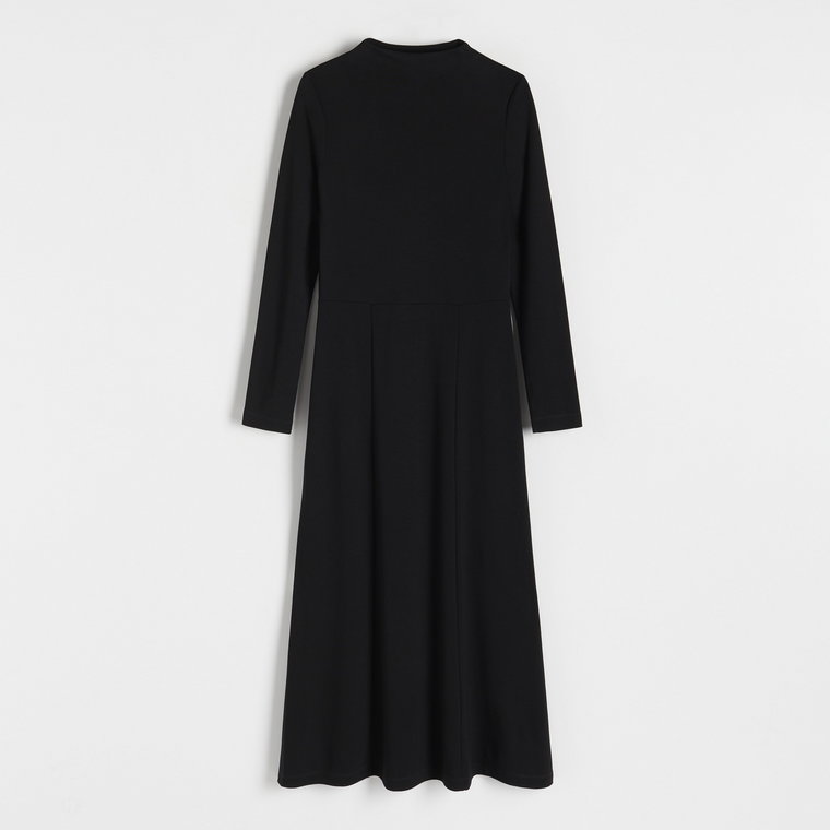 Reserved - Sukienka z wiskozą - czarny