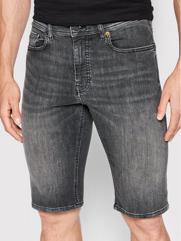 Szorty jeansowe Taber 50467768 Szary Slim Fit