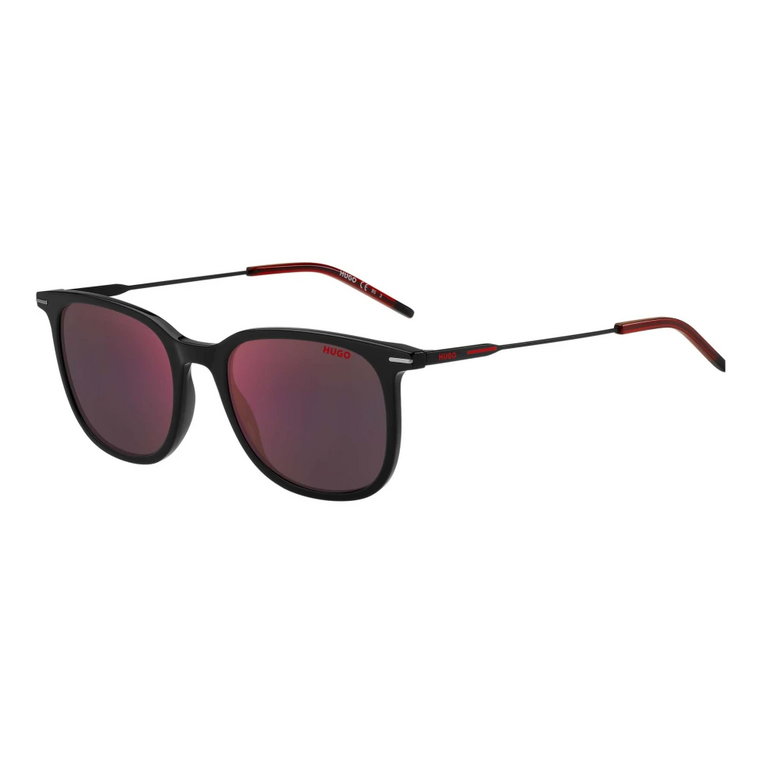 Czarne/Szare Czerwone Okulary przeciwsłoneczne Hugo Boss
