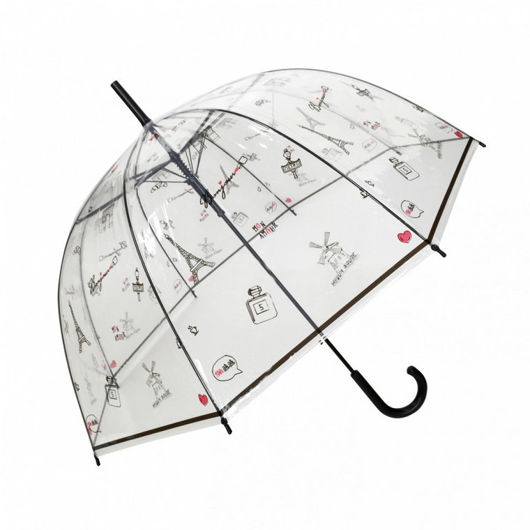 Długi parasol przezroczysty kopuła, Paris a la mai kod: UBUL1882