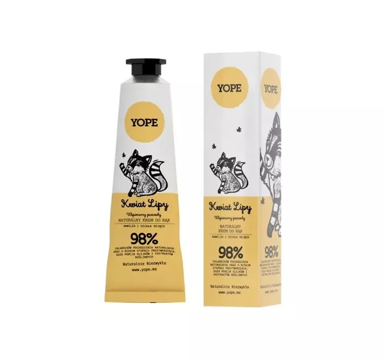 YOPE NATURALNY KREM DO RĄK KWIAT LIPY 50ML